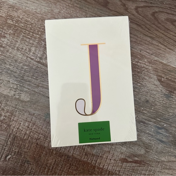 Kate Spade Initial “J” Desktop Memo Notepad - Picture 4 of 5